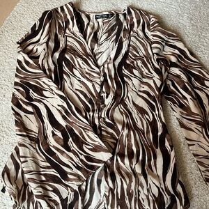 Women's Zebra Print Top